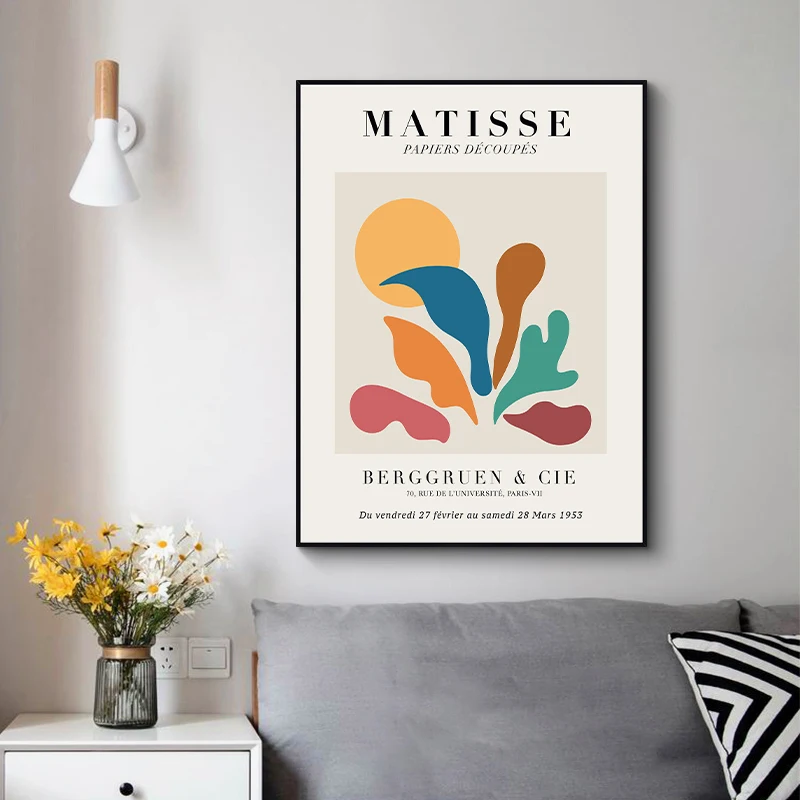 Vintage Collectible Posters - ภาพวาดผ้าใบ Vintage Henri Matisse จิตรกรที่มีชื่อเสียงงานศิลปะคอลเลกชันโปสเตอร์และพิมพ์ Wall