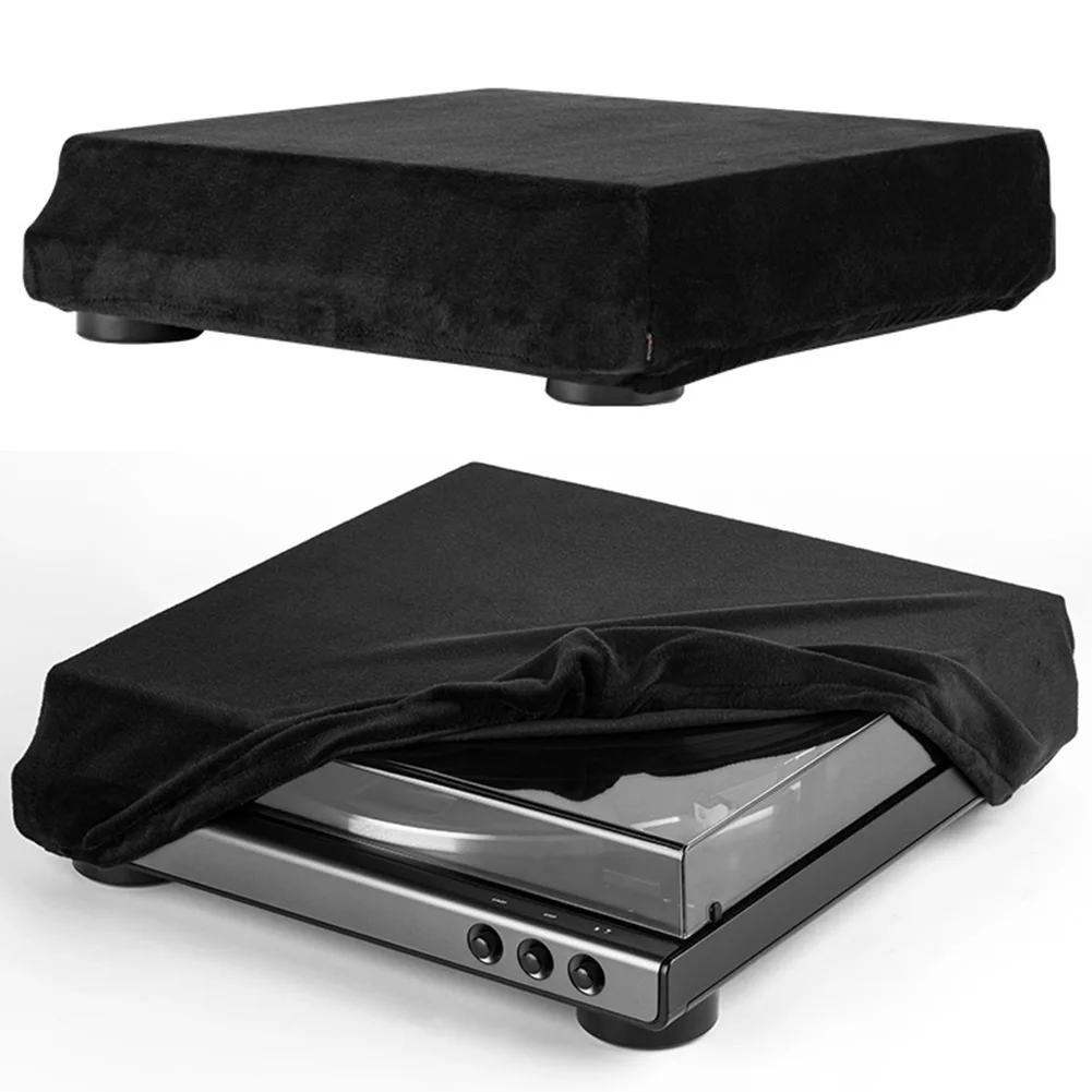 Vinyl Record Cleaner - ฝาครอบกันฝุ่นแบบหมุนมีความยืดหยุ่นสูงผ้าสแปนเด็กซ์ฝาครอบป้องกันฝุ่นพับได้สำหรับ AT-LP60XBT เครื่องเล่นเสียง