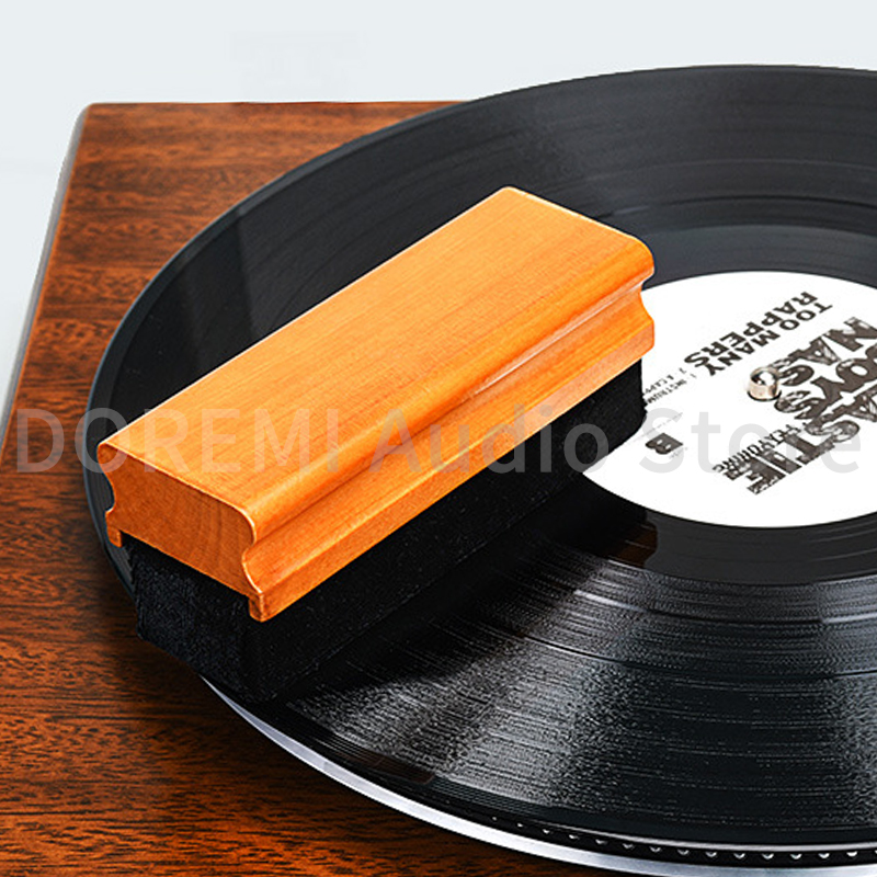 Vinyl Record Cleaner - Anti-Static บันทึกไวนิลแปรงทําความสะอาดกํามะหยี่ฝุ่น Remover แปรงสําหรับแผ่นเสียง Turntable LP