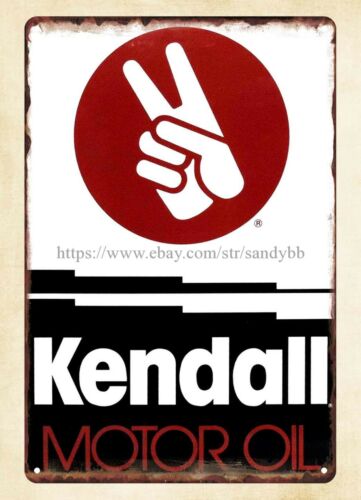 Vintage Collectibles Store - ป้ายโลหะของ Kendall Motor Oil สำหรับตกแต่งบ้านสไตล์วินเทจและของสะสม