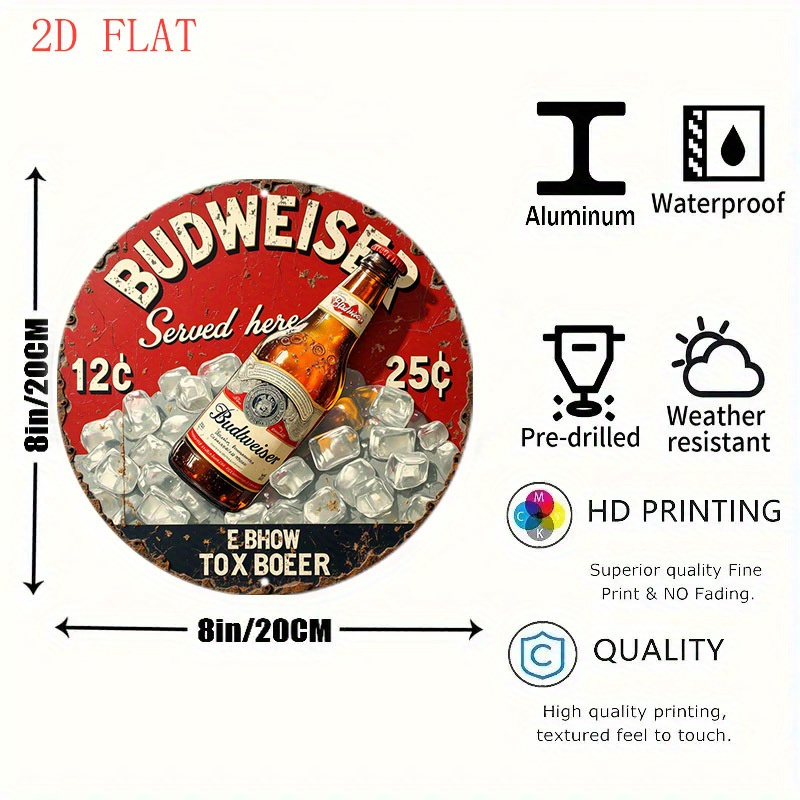 ป้ายโลหะติดผนังลายโลโก้เบียร์ว - Vintage Collectible Plates บทวิจารณ์และราคา