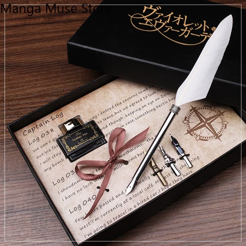 ชุดปากกาขนนกสไตล์วินเทจ คอสเพล - Vintage Collectible Pens บทวิจารณ์และราคา