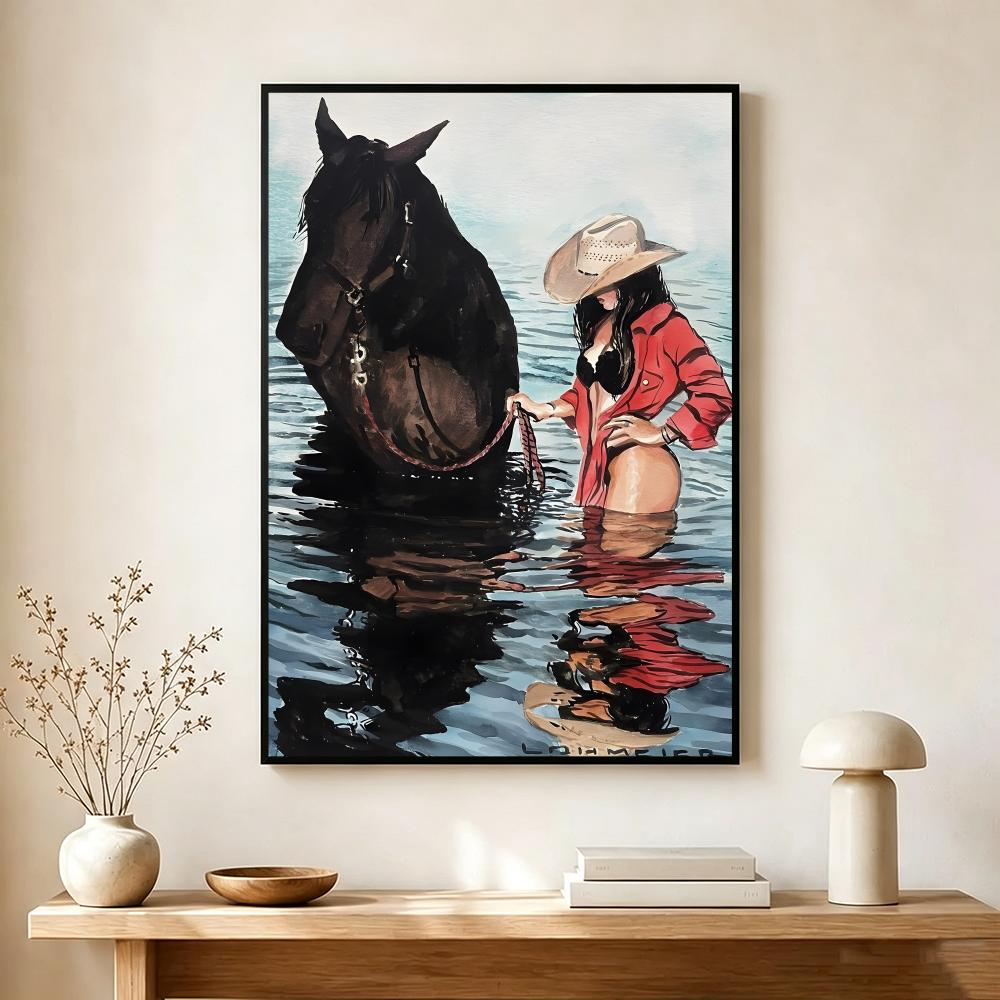 โปสเตอร์ธีมคาวเกิร์ลสไตล์วินเท - Vintage Collectible Posters บทวิจารณ์และราคา