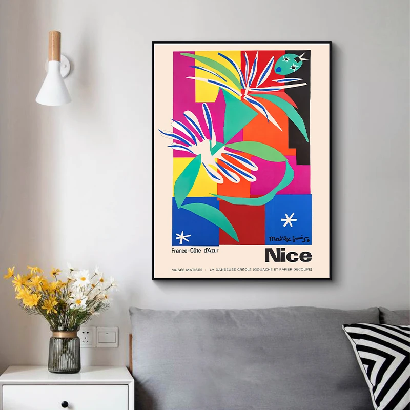 ภาพวาดผ้าใบ Vintage Henri Mati - Vintage Collectible Posters บทวิจารณ์และราคา