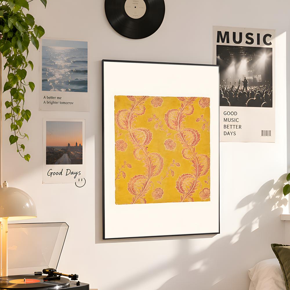 โปสเตอร์คอลเลกชันผ้าทอลายดอกไม - Vintage Collectible Posters บทวิจารณ์และราคา