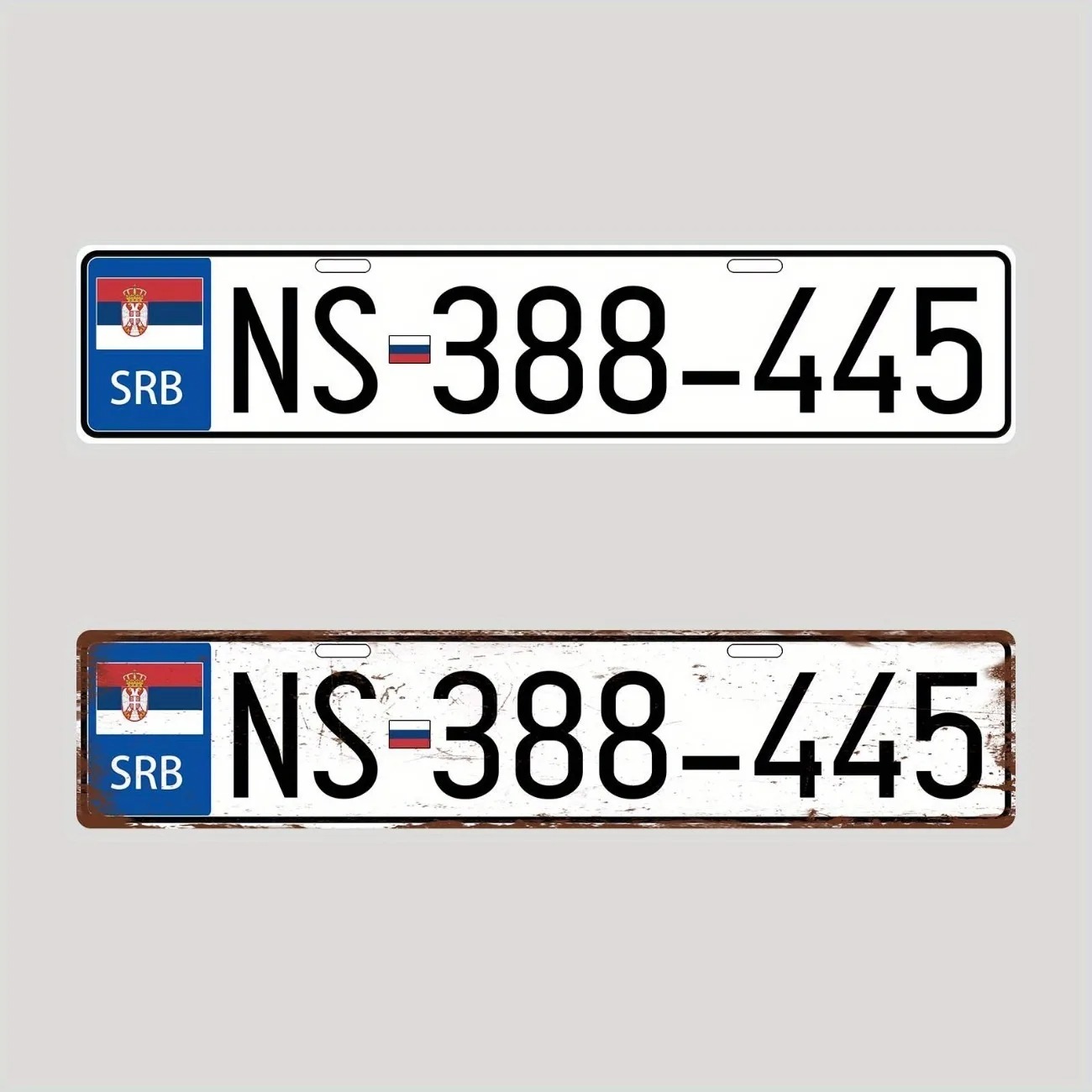 ป้ายทะเบียนโลหะสไตล์เรโทรเซอร์ - Vintage Collectible Plates บทวิจารณ์และราคา