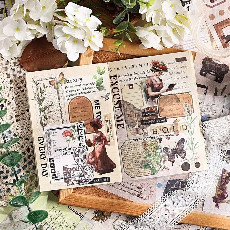 สมุดสติกเกอร์ภาพประกอบ 40 แผ่น - Vintage Collectible Books บทวิจารณ์และราคา